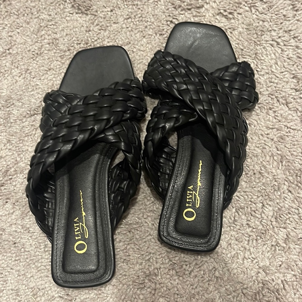 BOGO! Braided black sandals